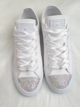 Čistobiele converse, AB crystal