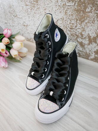 Vysoké čierne converse, AB crystal